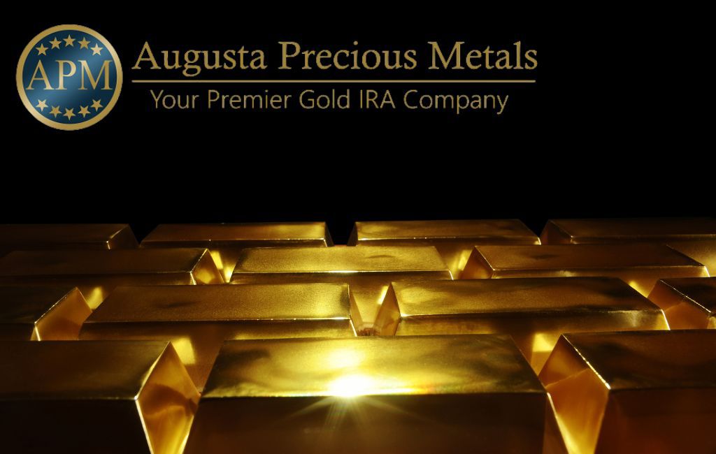 A picture of a gold coin with the words "Augusta Precious Metals"